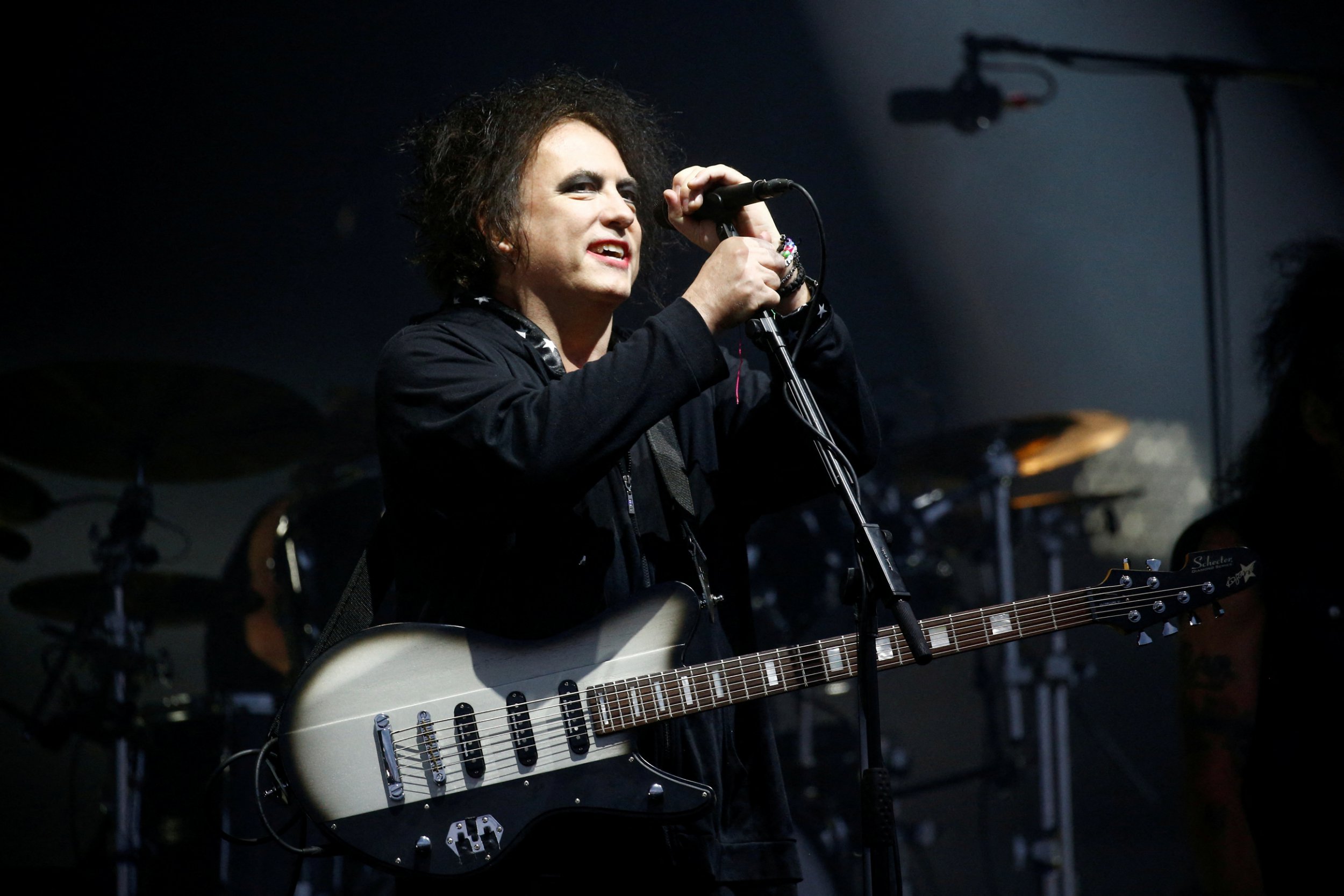 Robert Smith of the British band The Cure