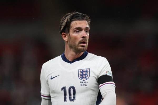 Jack Grealish playing for England